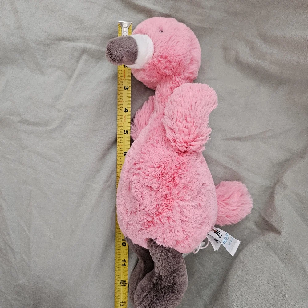 NWT Jellycat Bashful Flamingo Original - Medium 12" - Retired - Picture 6 of 6